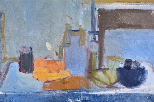 Lot 33 - Claire Baines (XX-XXI) depicting a still life...