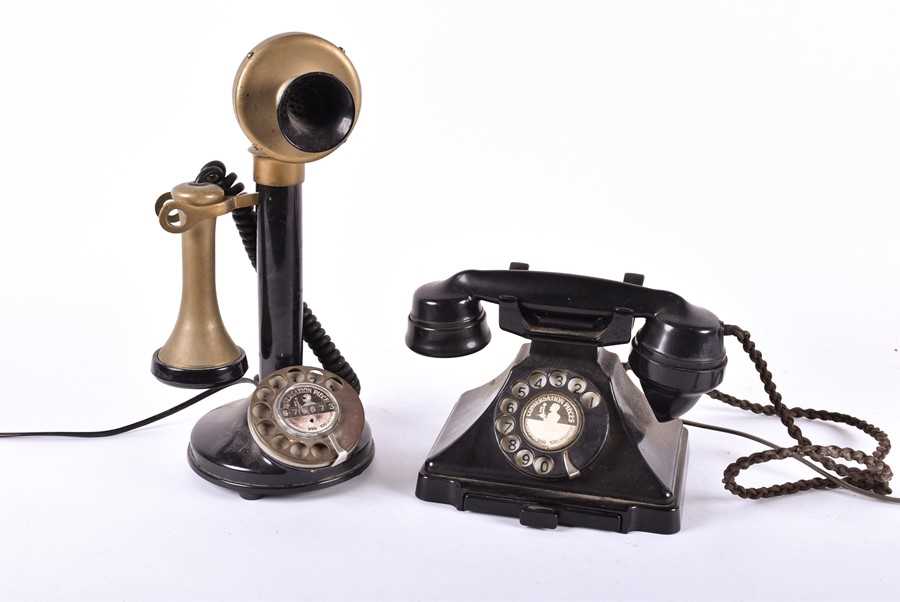Lot 346 An Early 20th Century Candlestick Telephone