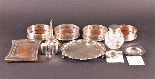 Lot 460 - A late Victorian small silver salver London...