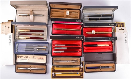 Lot 235 - A collection of 1960s-80s Parker pens...