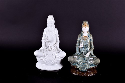 Lot 248 - Two Lladro porcelain models of 'Kwan Yin'...