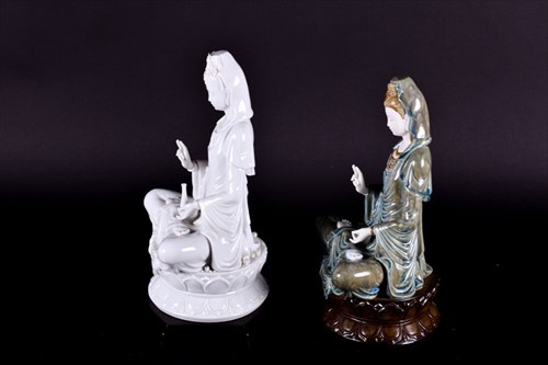 Lot 248 - Two Lladro porcelain models of 'Kwan Yin'...