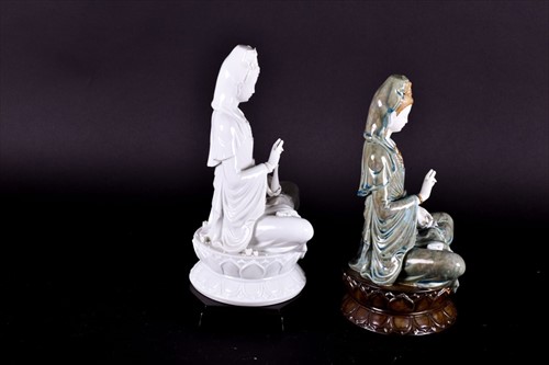 Lot 248 - Two Lladro porcelain models of 'Kwan Yin'...