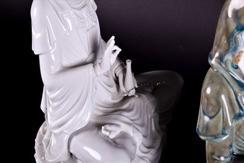 Lot 248 - Two Lladro porcelain models of 'Kwan Yin'...