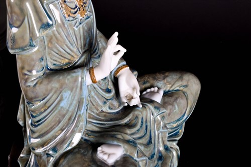 Lot 248 - Two Lladro porcelain models of 'Kwan Yin'...
