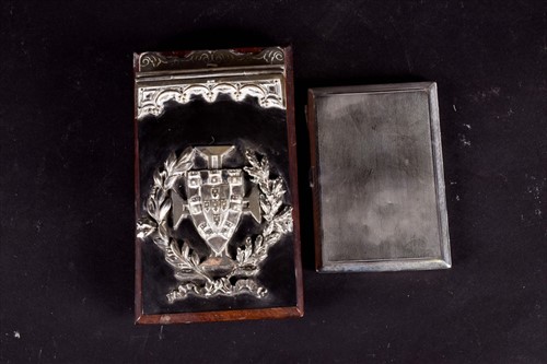 Lot 488 - A George V silver cigarette case Chester 1927,...