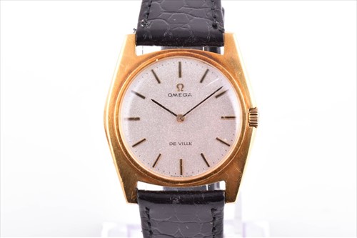 Lot 332 - An Omega De Ville 18ct yellow gold mechanical...