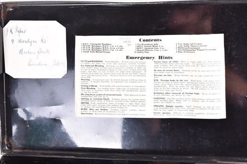 Lot 586 - A mid-20th century French field medical set...