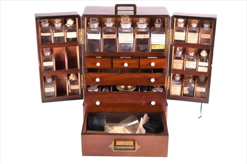Lot 167 - A GeorgeÂ III period mahogany medicine chest...