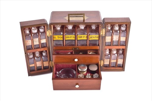 Lot 190 - An early 19th century mahogany medicine...