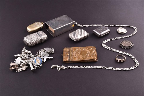 Lot 493 - A miscellaneous collection of novelty silver...