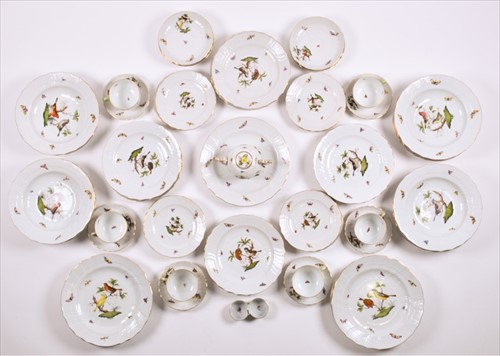 Lot 255 - A Herend Porcelain part dinner service with a...