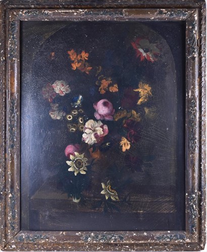 Lot 43 - Dutch School, 19th century depicting a floral...