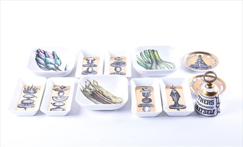 Lot 238 - A collection ofÂ Piero Fornasetti dishes to...