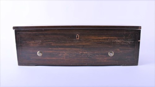Lot 294 - A 19th century rosewood and inlaid cased Swiss...