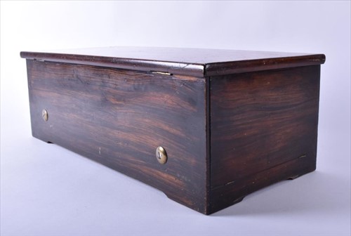 Lot 294 - A 19th century rosewood and inlaid cased Swiss...