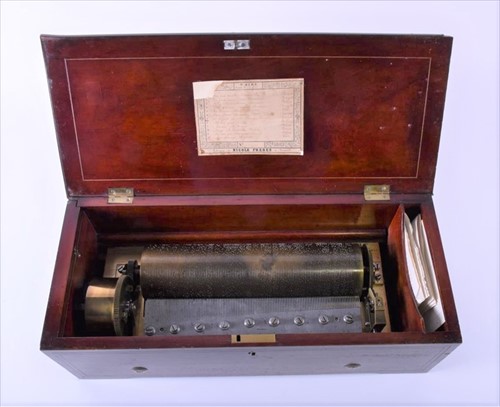 Lot 294 - A 19th century rosewood and inlaid cased Swiss...