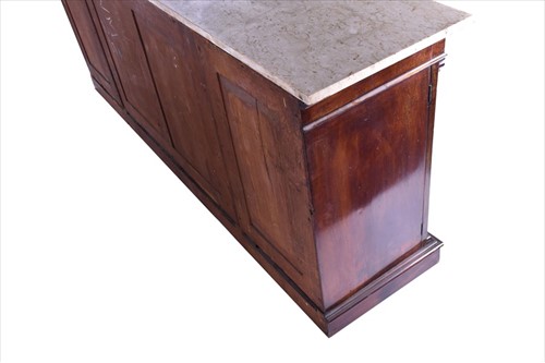 Lot 102 - A Regency breakfront mahogany sideboard the...