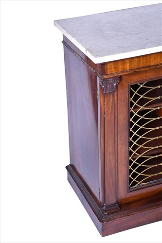 Lot 102 - A Regency breakfront mahogany sideboard the...