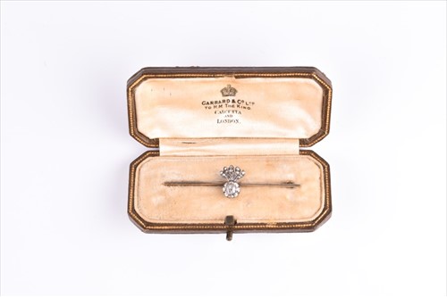 Lot 510 - A late 19th / early 20th century diamond bar...