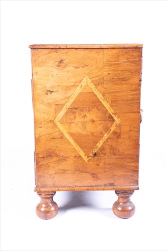 Lot 90 - A William & Mary walnut and cross banded...