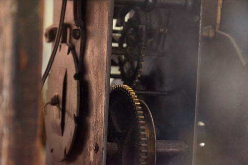 Lot 299 - A 19th century pine longcase clock the brass...