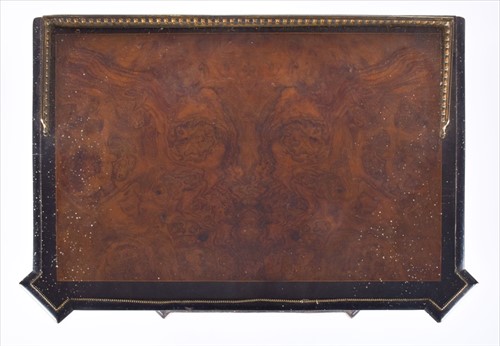 Lot 108 - A Victorian period aesthetic style walnut and...