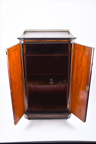 Lot 108 - A Victorian period aesthetic style walnut and...