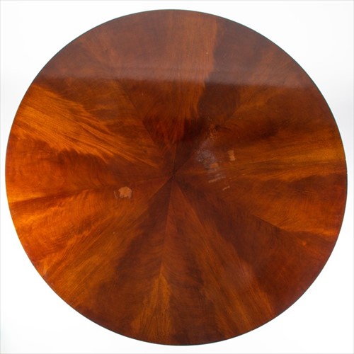 Lot 50 - A large mahogany veneered circular dining...