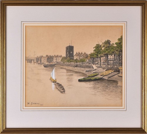 Lot 27 - Walter Greaves (1846-1930) British a view of...