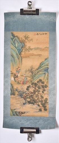 Lot 151 - A collection of Chinese scrolls probably...