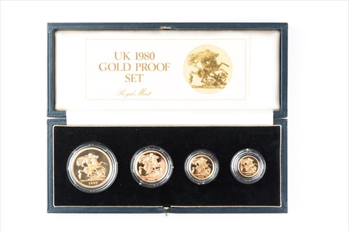 Lot 280 - An Elizabeth II gold proof coin set comprising...