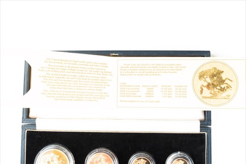 Lot 280 - An Elizabeth II gold proof coin set comprising...