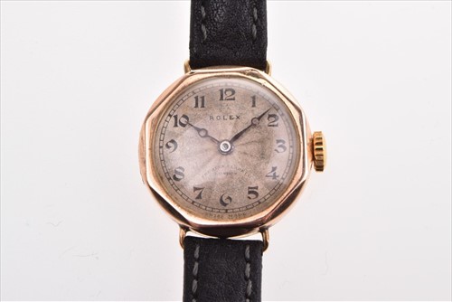 Lot 324 - A 1930s Rolex 9ct gold yellow gold...