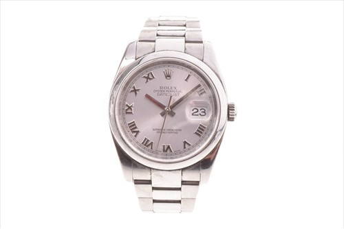 Lot 318 - A Rolex Oyster Perpetual DateJust ref. 116200...