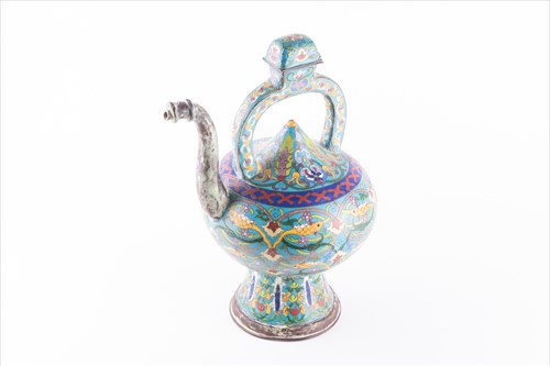 Lot 167 - An early 20th century Chinese cloisonné teapot...