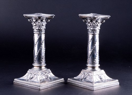 Lot 371 - A pair of Victorian Adams style short filled...