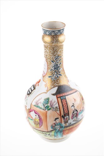 Lot 76 - A Chinese Export porcelain Famille Rose bottle...