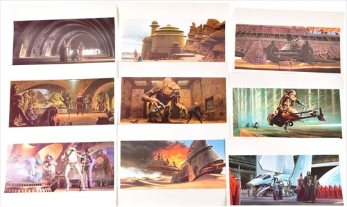 Lot 297 - A group of vintage 1980s Star Wars jigsaw...