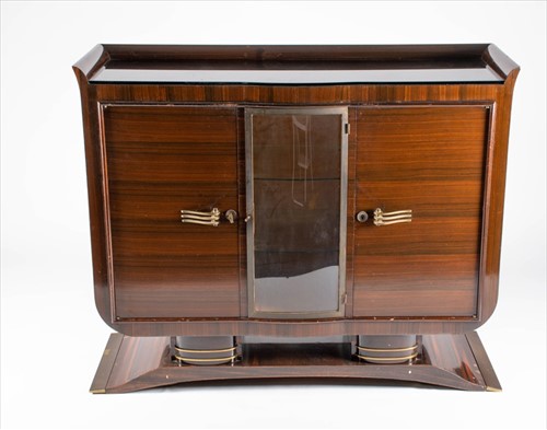 Lot 59 - An Art Deco style rosewood side / cocktail...