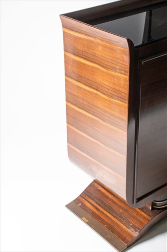 Lot 59 - An Art Deco style rosewood side / cocktail...