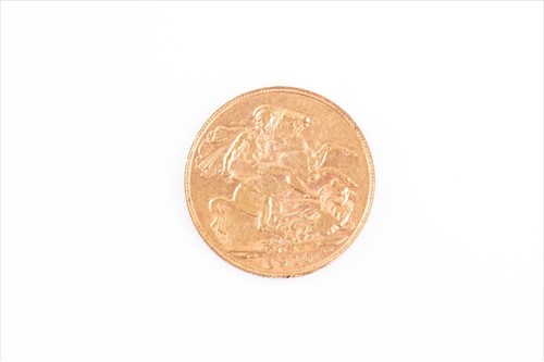 Lot 318 - An Edwardian full sovereign dated 1910.