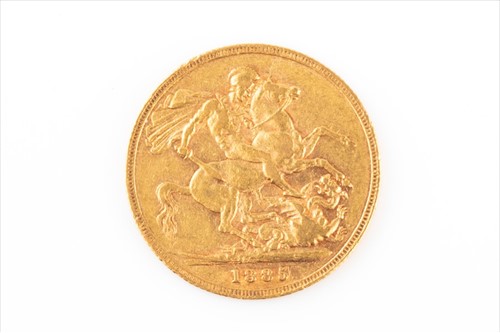Lot 290 - A Victorian gold sovereign dated 1885.