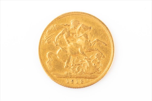 Lot 287 - A George V gold full sovereign dated 1913.
