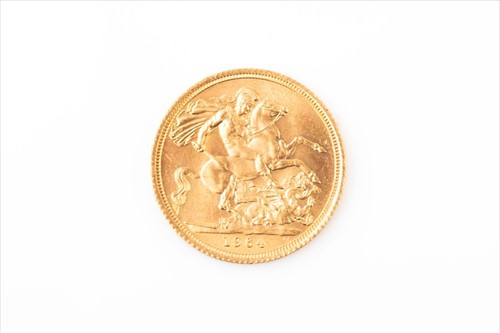 Lot 285 - An Elizabeth II gold full sovereign dated 1964.