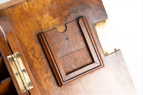 Lot 217 - An Edwardian walnut stationery box of...