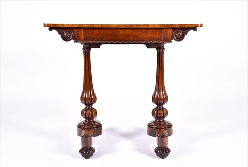 Lot 5 - A William IV mahogany small library/work table...