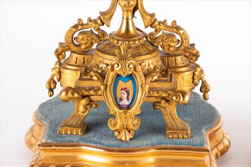 Lot 219 - A pair of large 19th century French ormolu and...