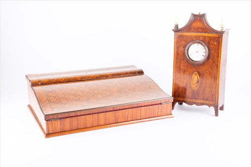 Lot 230 - An unusual Georgian mahogany and marquetry...