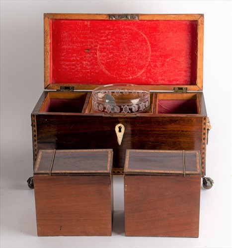 Lot 97 - A 19th century burr walnut collectors or...